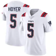 كريم بوندس الاحمر Men's New England Patriots #5 Brian Hoyer White 2021 Vapor Untouchable Limited Stitched Jersey كريم بوندس الاحمر
