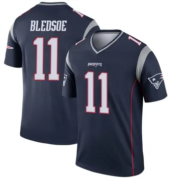 Men's New England Patriots Drew Bledsoe Navy Legend Jersey By Nike