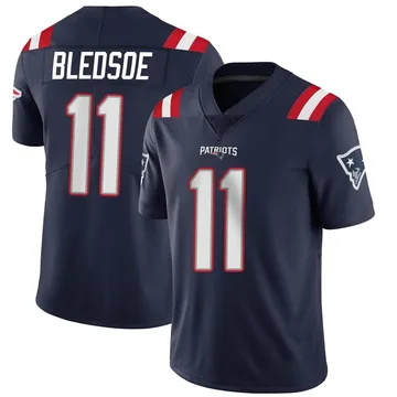Men's New England Patriots Drew Bledsoe Navy Limited Team Color Vapor Untouchable Jersey By Nike