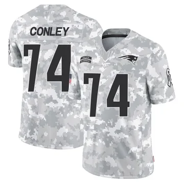 Men's New England Patriots Jack Conley Arctic Camo Limited 2024 Salute to Service Jersey By Nike