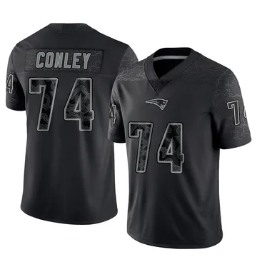 Men's New England Patriots Jack Conley Black Limited Reflective Jersey By Nike