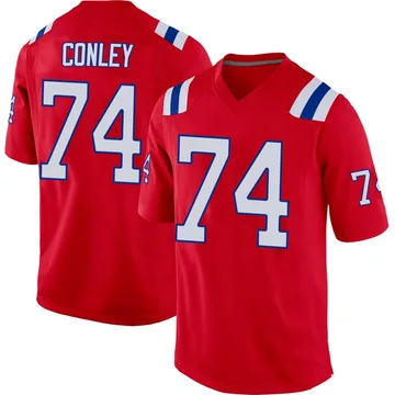Men's New England Patriots Jack Conley Red Game Alternate Jersey By Nike