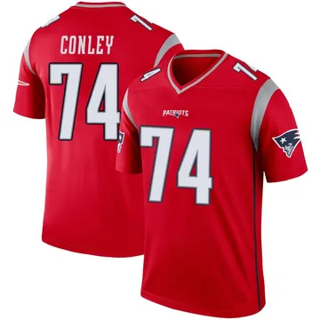 Men's New England Patriots Jack Conley Red Legend Inverted Jersey By Nike