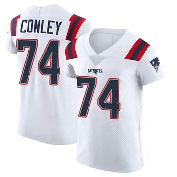 Men's New England Patriots Jack Conley White Elite Vapor Untouchable Jersey By Nike