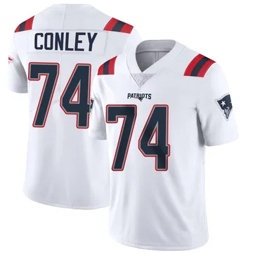 Men's New England Patriots Jack Conley White Limited Vapor Untouchable Jersey By Nike