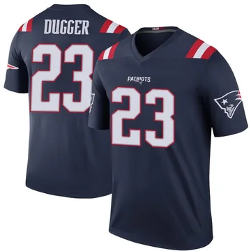 Men's New England Patriots Kyle Dugger Navy Legend Color Rush Jersey