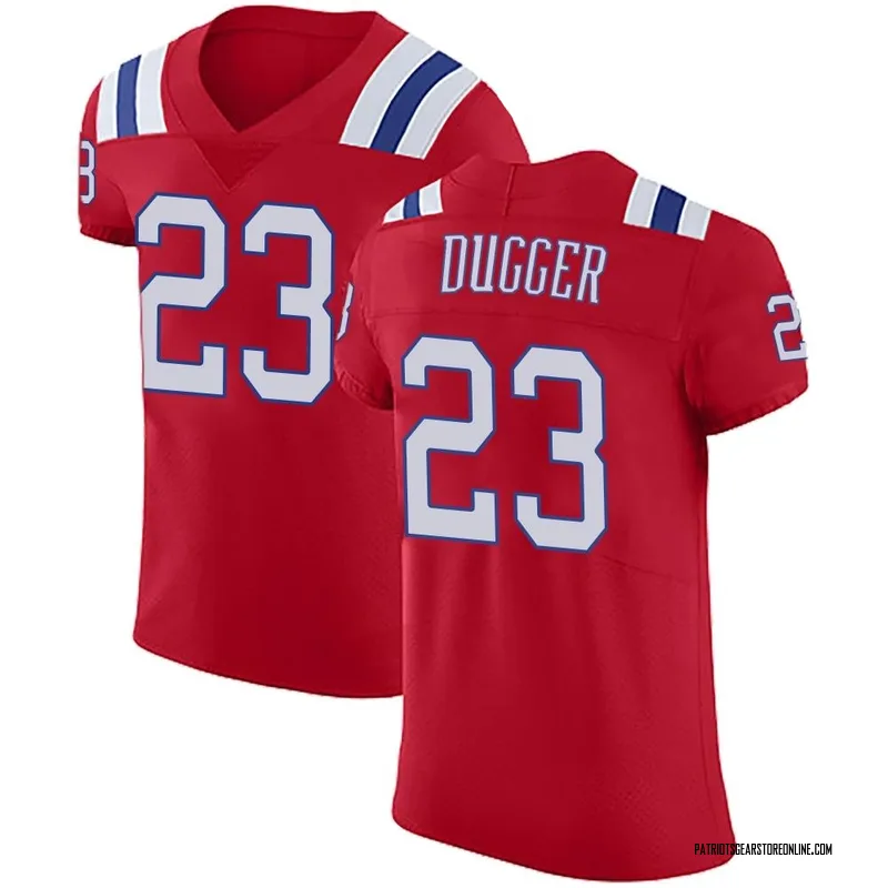 Men's New England Patriots Kyle Dugger Red Elite Vapor Untouchable Alternate Jersey By Nike