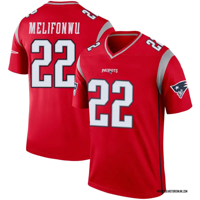 Men's New England Patriots Obi Melifonwu Red Legend Inverted Jersey By Nike