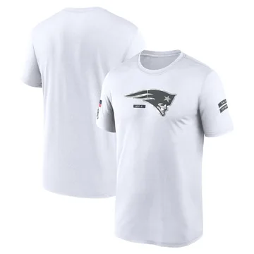 Men's New England Patriots White Legend 2024 Salute To Service Performance T-Shirt By Nike