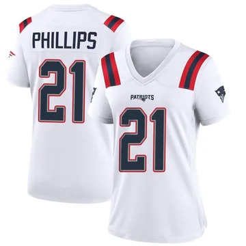 Women's New England Patriots Adrian Phillips White Game Jersey By Nike