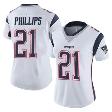 Women's New England Patriots Adrian Phillips White Limited Vapor Untouchable Jersey By Nike