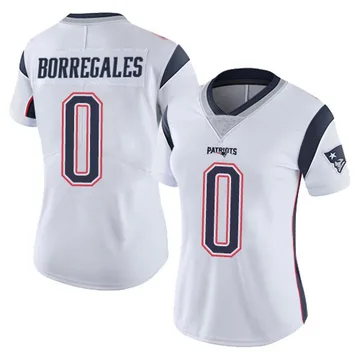 Women's New England Patriots Andres Borregales White Limited Vapor Untouchable Jersey By Nike
