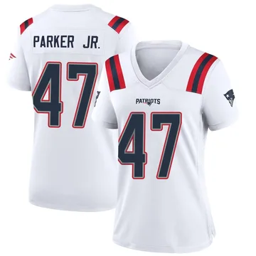 Women's New England Patriots Andrew Parker Jr. White Game Jersey By Nike