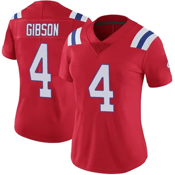 Women's New England Patriots Antonio Gibson Red Limited Vapor Untouchable Alternate Jersey By Nike