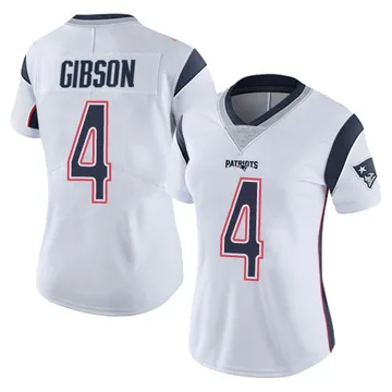 Women's New England Patriots Antonio Gibson White Limited Vapor Untouchable Jersey By Nike