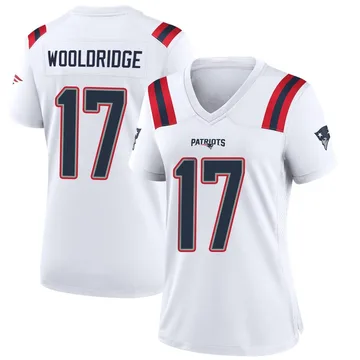 Women's New England Patriots Ben Wooldridge White Game Jersey By Nike
