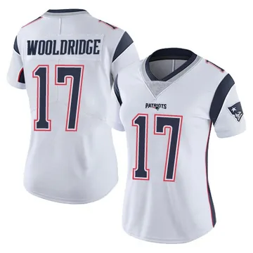 Women's New England Patriots Ben Wooldridge White Limited Vapor Untouchable Jersey By Nike