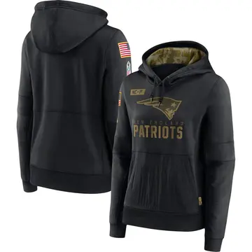 Men's new england patriots nike olive salute store to service sideline therma performance pullover hoodie