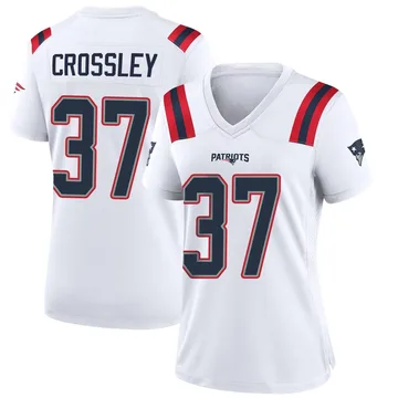 Women's New England Patriots Brandon Crossley White Game Jersey By Nike