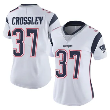 Women's New England Patriots Brandon Crossley White Limited Vapor Untouchable Jersey By Nike