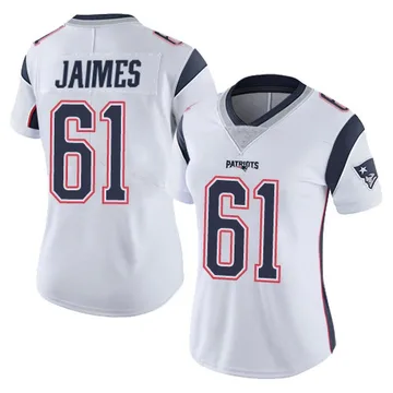 Women's New England Patriots Brenden Jaimes White Limited Vapor Untouchable Jersey By Nike