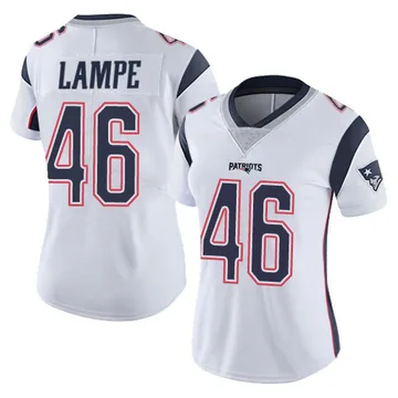 Women's New England Patriots Brock Lampe White Limited Vapor Untouchable Jersey By Nike