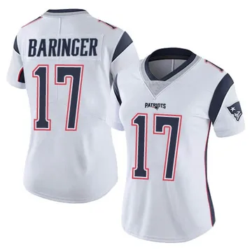 Women's New England Patriots Bryce Baringer White Limited Vapor Untouchable Jersey By Nike