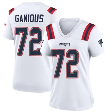 Women's New England Patriots Bryce Ganious White Game Jersey By Nike