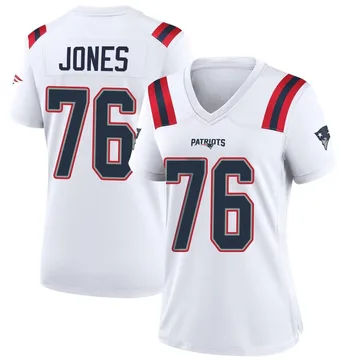 Women's New England Patriots Caleb Jones White Game Jersey By Nike
