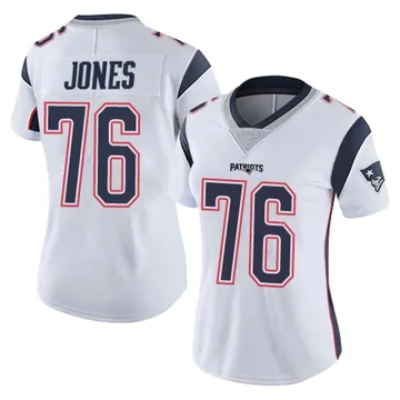 Women's New England Patriots Caleb Jones White Limited Vapor Untouchable Jersey By Nike