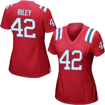 Women's New England Patriots Cam Riley Red Game Alternate Jersey By Nike