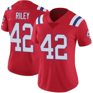 Women's New England Patriots Cam Riley Red Limited Vapor Untouchable Alternate Jersey By Nike