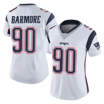 Women's New England Patriots Christian Barmore White Limited Vapor Untouchable Jersey By Nike