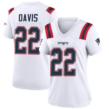 Women's New England Patriots Cody Davis White Game Jersey By Nike