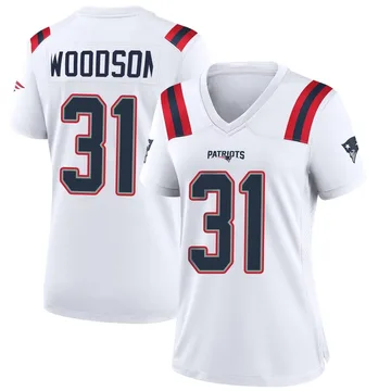 Women's New England Patriots Craig Woodson White Game Jersey By Nike