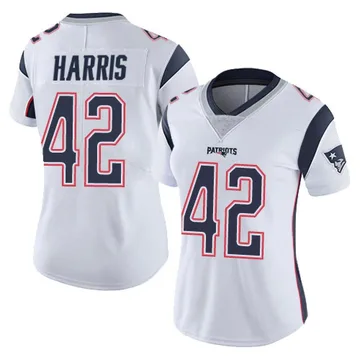 Women's New England Patriots Darius Harris White Limited Vapor Untouchable Jersey By Nike