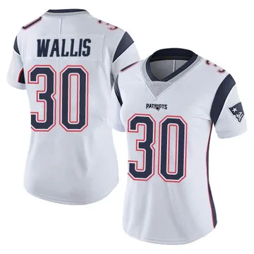 Women's New England Patriots David Wallis White Limited Vapor Untouchable Jersey By Nike