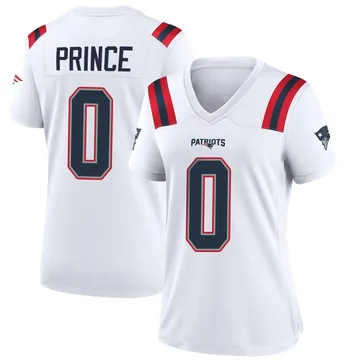 Women's New England Patriots Deneric Prince White Game Jersey By Nike