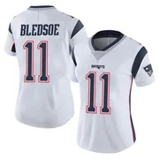Women's New England Patriots Drew Bledsoe White Limited Vapor Untouchable Jersey By Nike