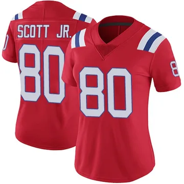 Women's New England Patriots Gee Scott Jr. Red Limited Vapor Untouchable Alternate Jersey By Nike