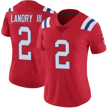 Women's New England Patriots Harold Landry III Red Limited Vapor Untouchable Alternate Jersey By Nike