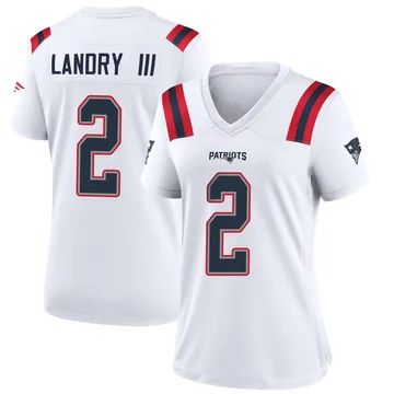 Women's New England Patriots Harold Landry III White Game Jersey By Nike
