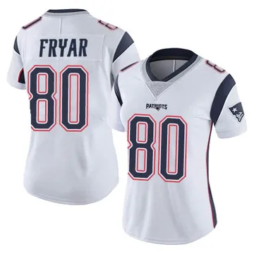 Women's New England Patriots Irving Fryar White Limited Vapor Untouchable Jersey By Nike