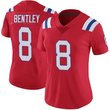 Women's New England Patriots Ja'Whaun Bentley Red Limited Vapor Untouchable Alternate Jersey By Nike