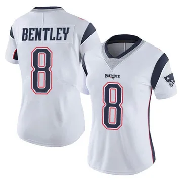 Women's New England Patriots Ja'Whaun Bentley White Limited Vapor Untouchable Jersey By Nike