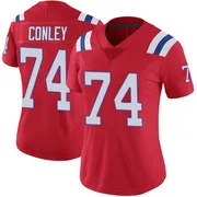 Women's New England Patriots Jack Conley Red Limited Vapor Untouchable Alternate Jersey By Nike