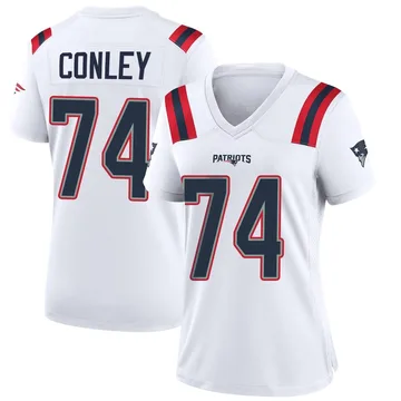 Women's New England Patriots Jack Conley White Game Jersey By Nike