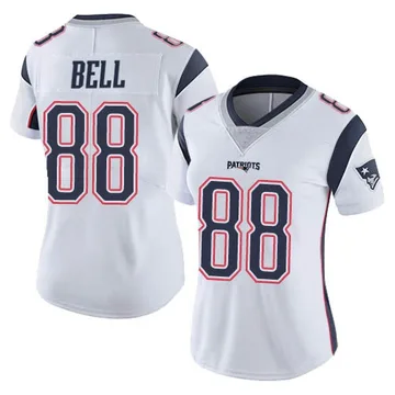 Women's New England Patriots Jaheim Bell White Limited Vapor Untouchable Jersey By Nike