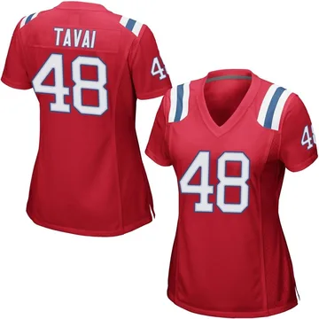 Women's New England Patriots Jahlani Tavai Red Game Alternate Jersey By Nike