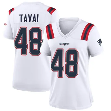 Women's New England Patriots Jahlani Tavai White Game Jersey By Nike